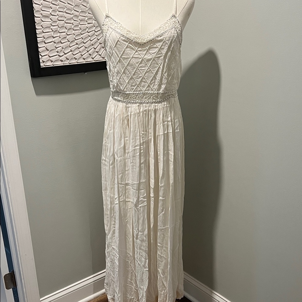 Magic White Lace Maxi Dress